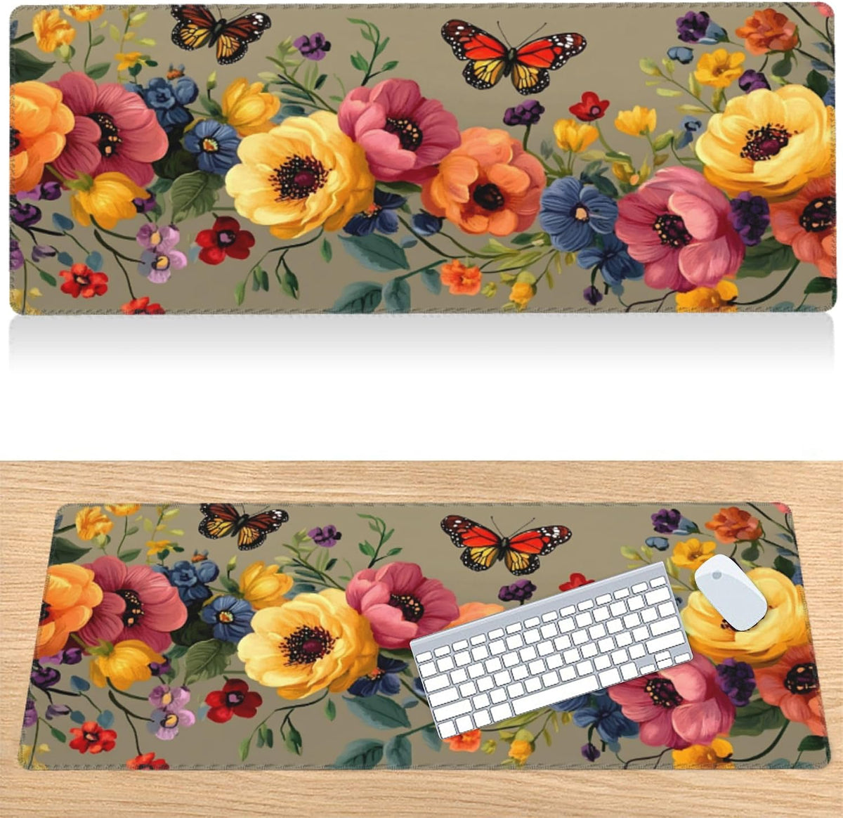 31.5”x11.8”Large Gaming Mouse Pad for Desk, Mouse Mat with Seamed