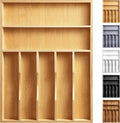 Kitchen Bamboo Silverware Organizer, Kitchen Drawer Organizer by oridom