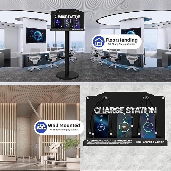 Floor Standing Cell Phone Charging Station - Image 3