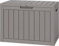 NUNU LAB Outdoor Storage Box, 45 Gallon Outside Deck Box Waterproof, Resin by NUNULAB