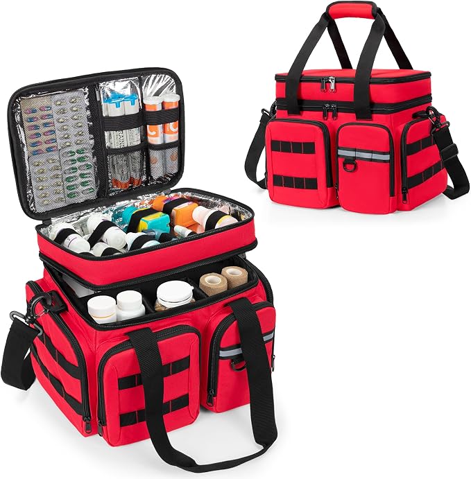Medicine Organizer Bag with Insulated Pocket by Marscamd