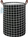LANGYASHAN Laundry Basket Canvas Fabric Collapsible Organizer Basket by LANGYASHAN