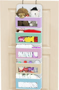 Simple Houseware 5 Clear Window Pocket Over Closet Door Storage Hanging by SimpleHouseware