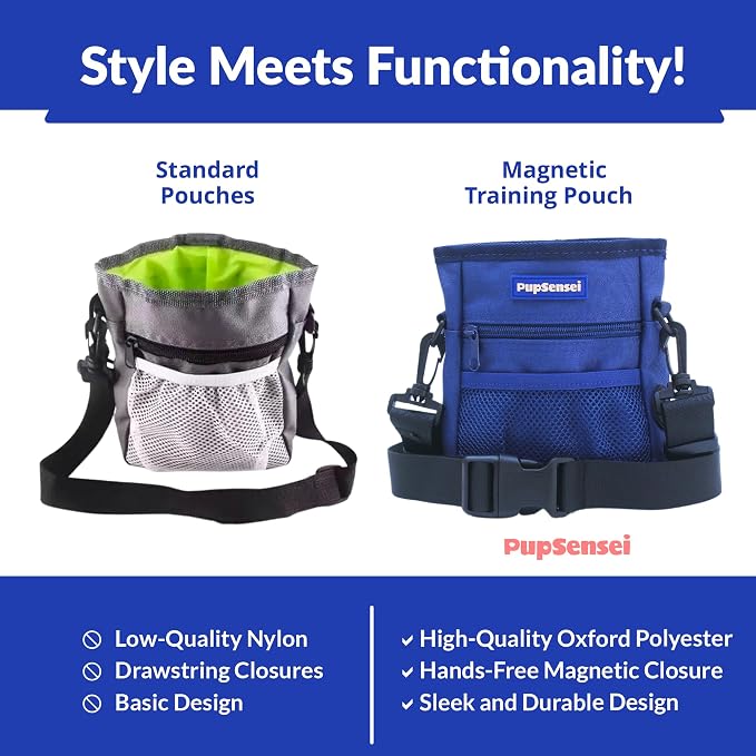 Dog Treat Pouch, Durable Oxford Polyester, No-Spill Magnetic Closure, Treat - Image 4