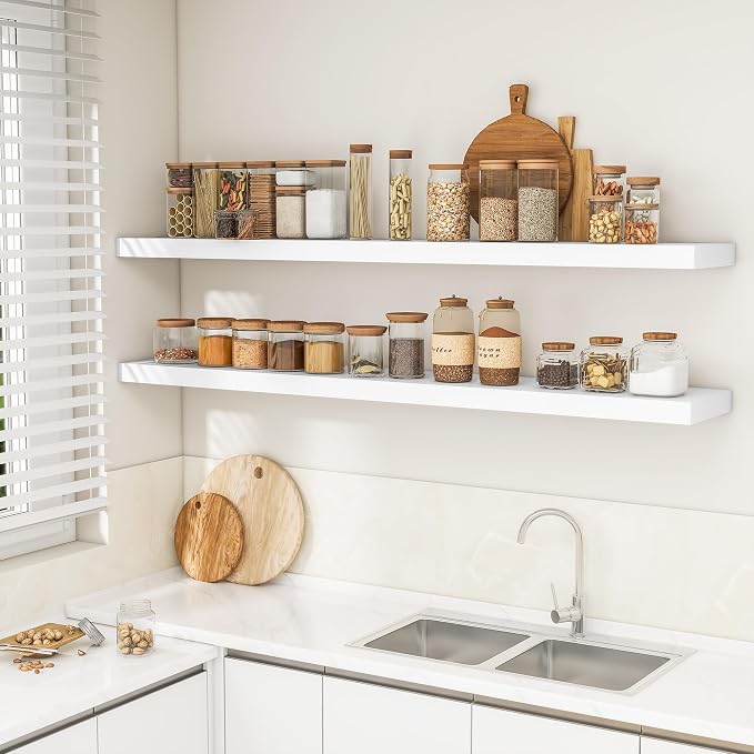 RICHFOCUS 72Inch Floating Shelves - Image 3