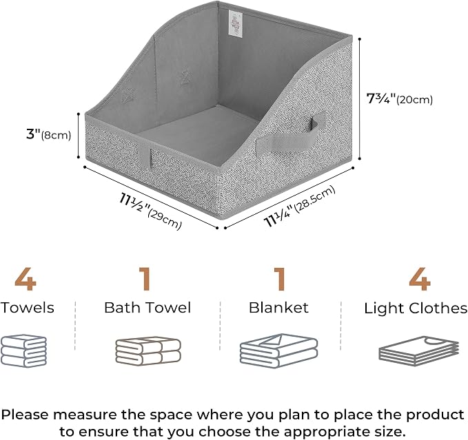 GRANNY SAYS Trapezoid Storage Bin, Closet Shelf Organizers, Fabric Storage Bins - Image 7