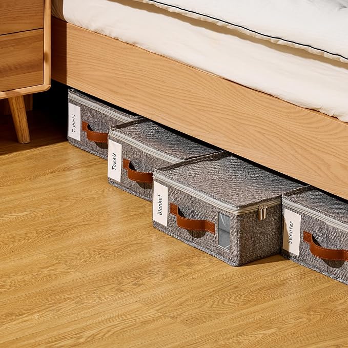 4pack Bed Sheet Organizer, Foldable Linen Closet Organizers and Storage - Image 6