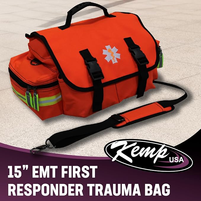Kemp USA EMT First Responder Trauma Bag, First Aid & Survival Gear - Image 2