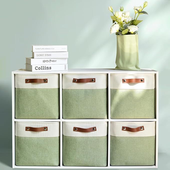 Foldable Storage Cubes 11x11 Inch, Collapsible Storage Basket - Image 2