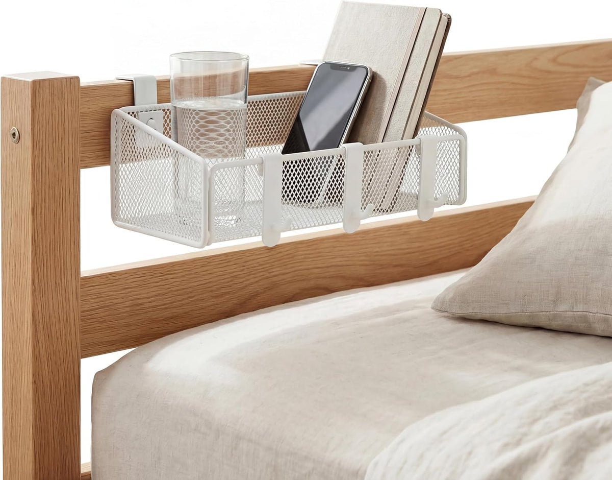 Bedside Shelf for Bed & Bunk Bed Storage Basket Office Cubical Wall