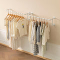Industrial Pipe Clothing Rack, Hanging Clothes Rod, Wall Garment Rack