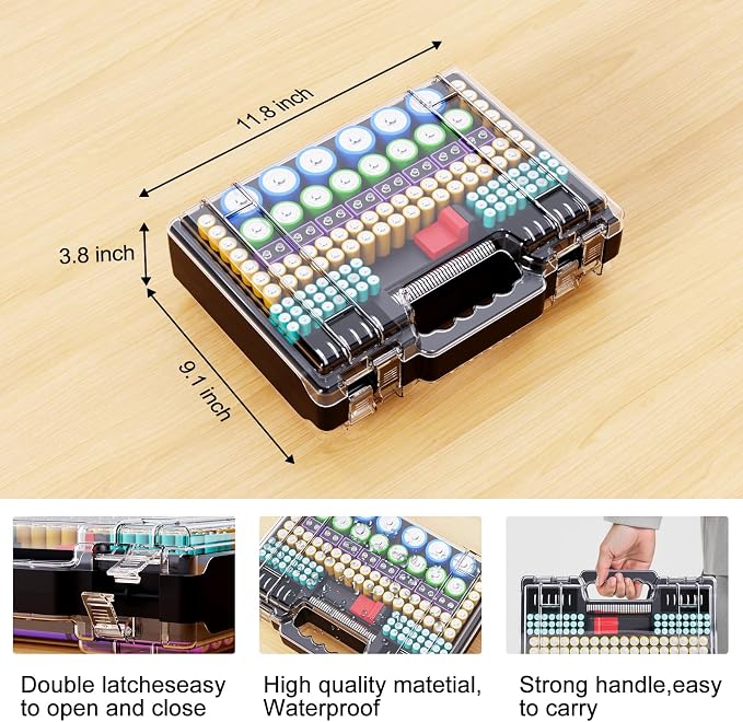 Battery Organizer Storage Holder Box Case - Image 6