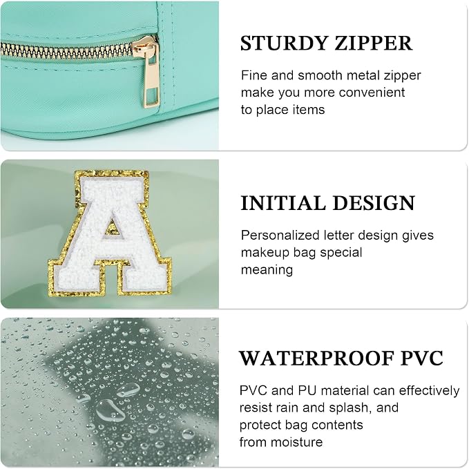 YOOLIFE Initial Clear Makeup Pouch - Image 6