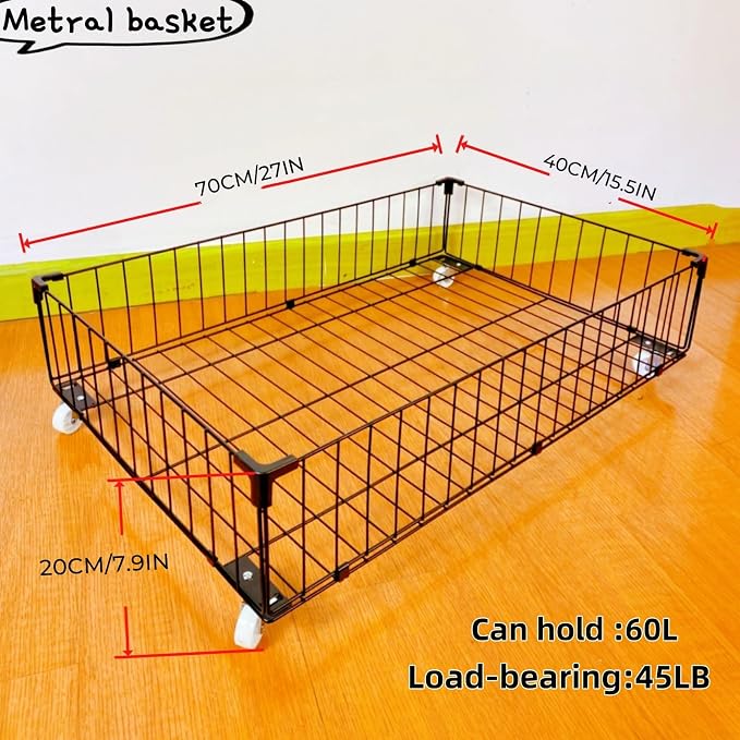 4 Pack Larger Under Bed Storage - Image 2