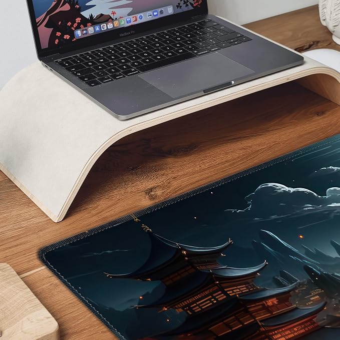 Japanese Full Moon Large Mouse Pad, Gaming Keyboard Desk Pad, Extended Mouse - Image 8
