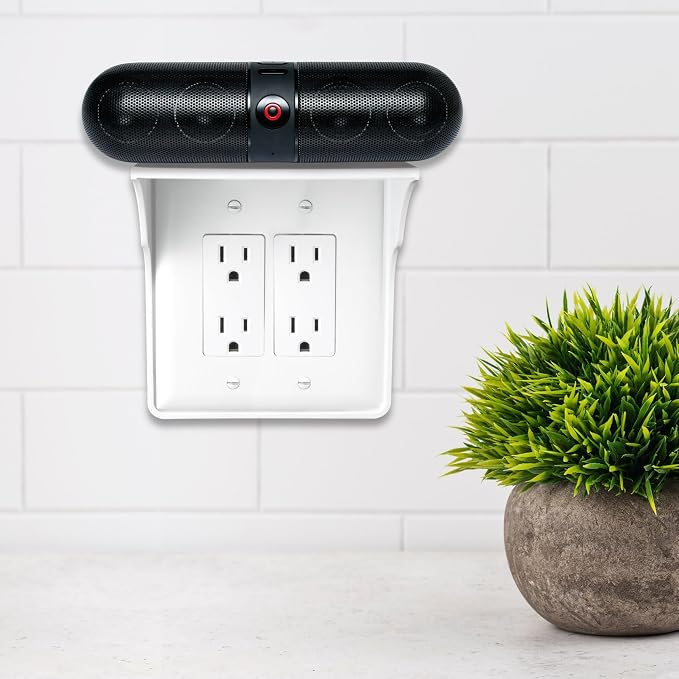 Power Perch Double Wall Outlet Shelf - Image 4