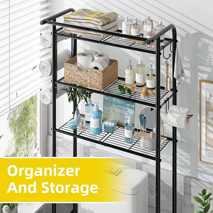 Simple Trending 3 Tier Over The Toilet Rack, Shelf Bathroom, Bathroom Stand - Image 6