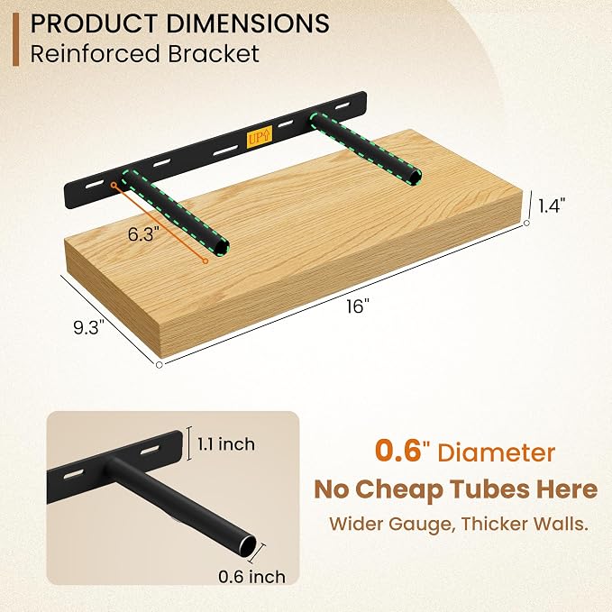 Fun Memories 16 Inch Floating Shelves - Image 3