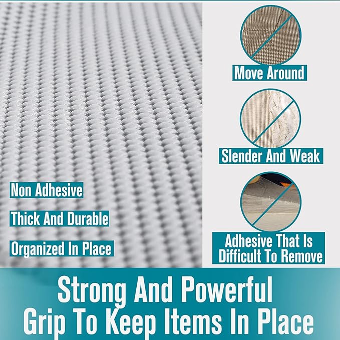 Shelf Drawer Liner Non-Adhesive Non Slip Durable Strong Long Size 12 in X 20ft - Image 6
