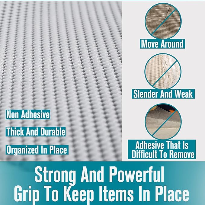 Shelf and Drawer Liner, Non-Adhesive Non Slip and Grip Durable Clean Pad Full - Image 7