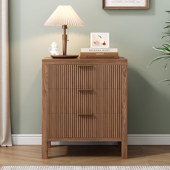3 Drawer Dresser for Bedroom, Modern Wooden Chest - Image 3