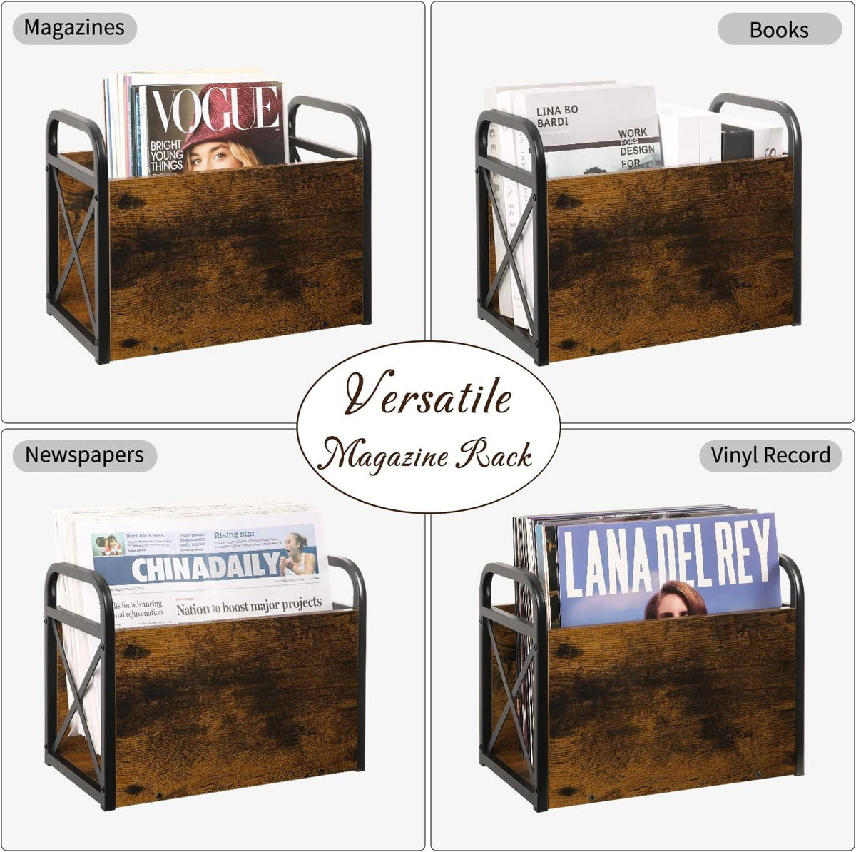 Magazine Holder, Magazine Rack Floor, Magazine Storage Basket, Folder