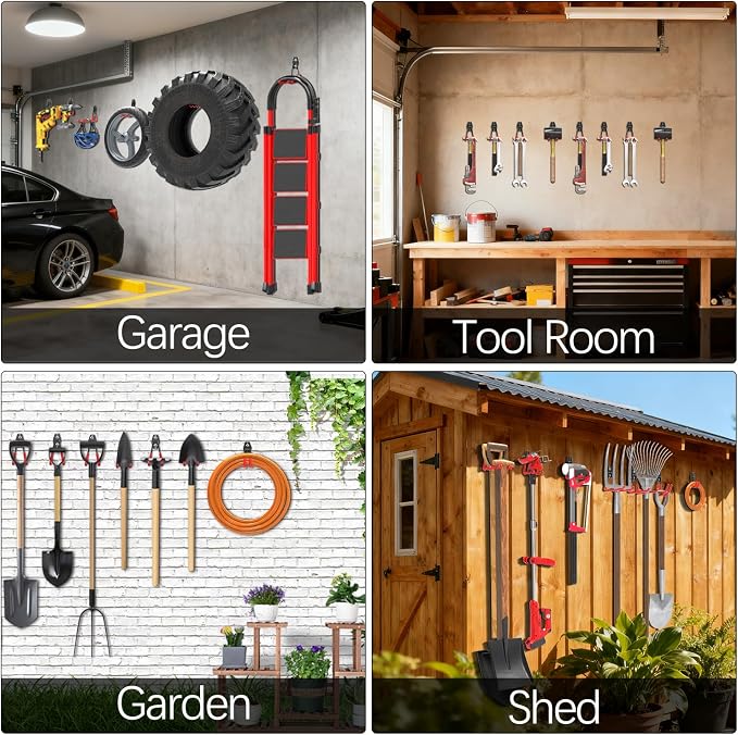 3-H Garage Wall Hooks 31 Pack, Garage Hooks Heavy Duty - Image 5
