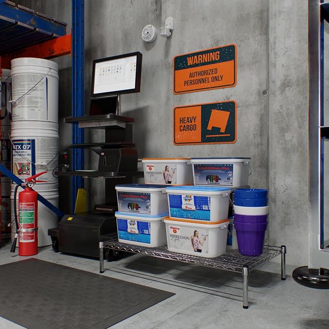 24" Deep x 42" Wide x 8" Height Wire Shelving Kit | 1-Tier | NSF Commercial - Image 2