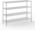 21" Deep x 72" Wide x 54" Height Wire Shelving Kit | 4-Tier | NSF Commercial by Regal+Altair