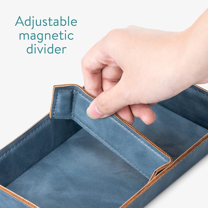 Navaris Faux Leather Tray Set - Image 4