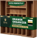 ROYAL CRAFT WOOD Luxury Bamboo Kitchen Drawer Organizer by RoyalCraftWood