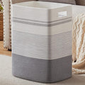 Laundry Hamper, Large Woven Rope Tall Laundry Basket by SIXDOVE