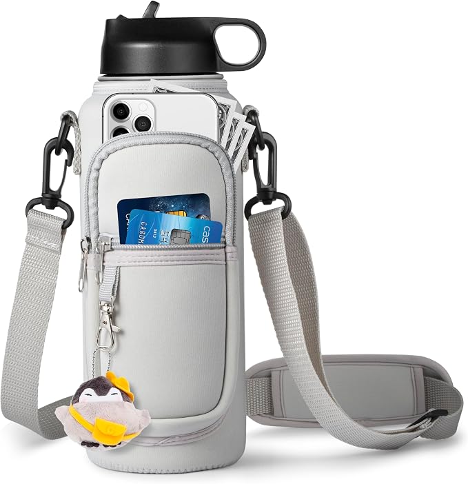 Water Bottle Holder with Strap for Hydroflask 32oz 40oz, Carrier Sling Bag with - Image 8