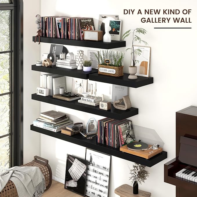 Floating Shelves for Wall, Engineered Wood Wall Shelves - Image 3
