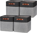 HNZIGE Fabric Cube Storage Baskets Bins Cube Baskets 11x11, Foldable Storage by HNZIGE