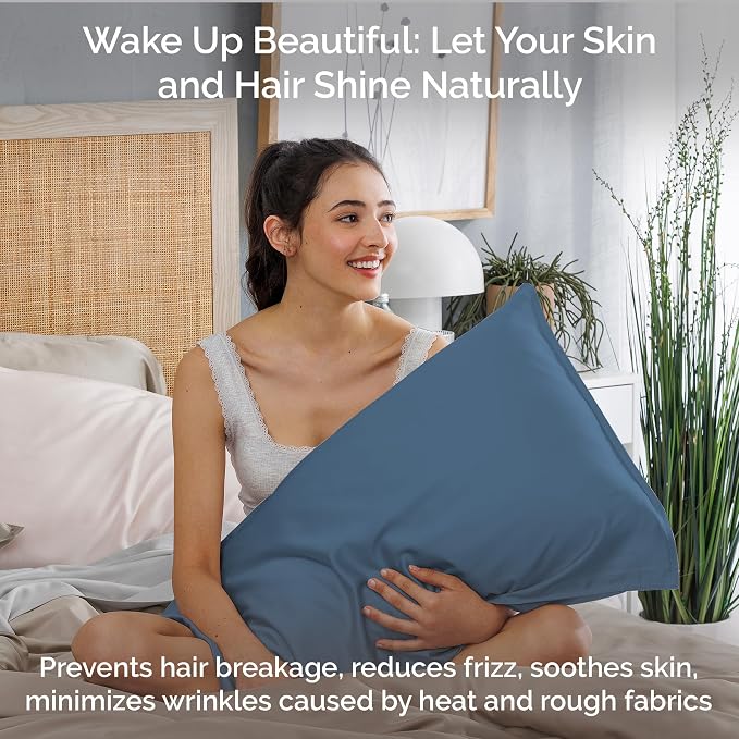 Pillow Cases King Size Set of 2 Pillowcases 100% Viscose from Bamboo Cooling - Image 5