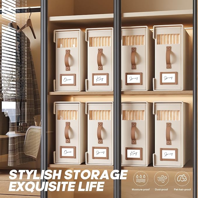 6 Pack Bed Sheet Organizers And Storage - Image 4