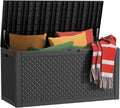 EasyUp 121 Gallon Outdoor Storage Box Waterproof, UV Resistant Resin