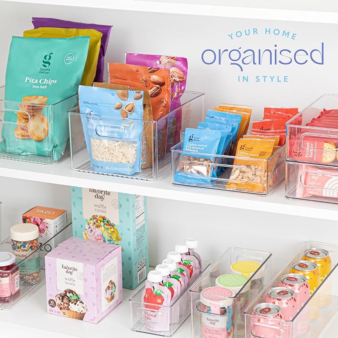primebox Plastic Food Storage 8 Pack Clear Container Bin - Image 7