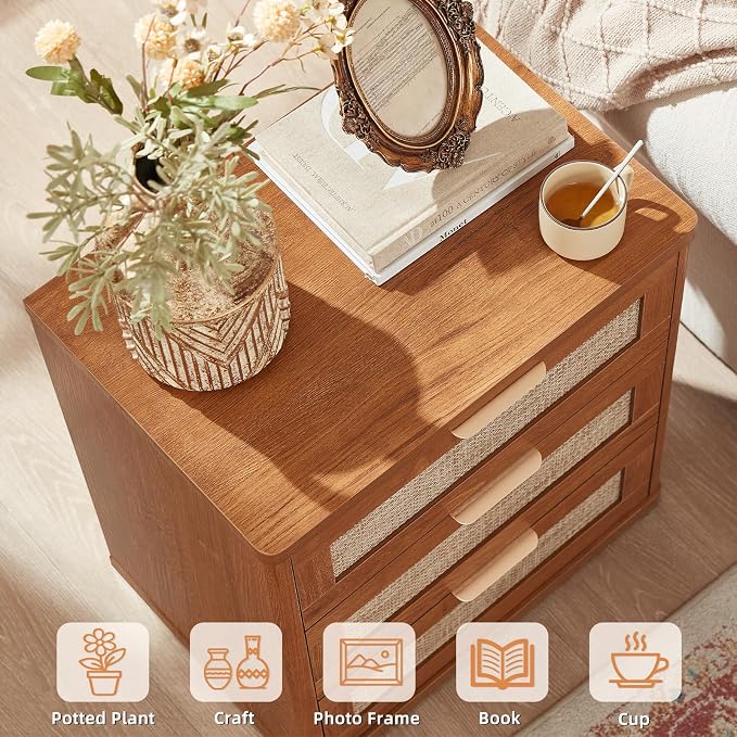 LEYAOYAO Rattan Night Stand Set of 2 - Image 8