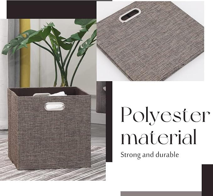 Cube Storage Bins 13×13 Linen Foldable Box - Image 4