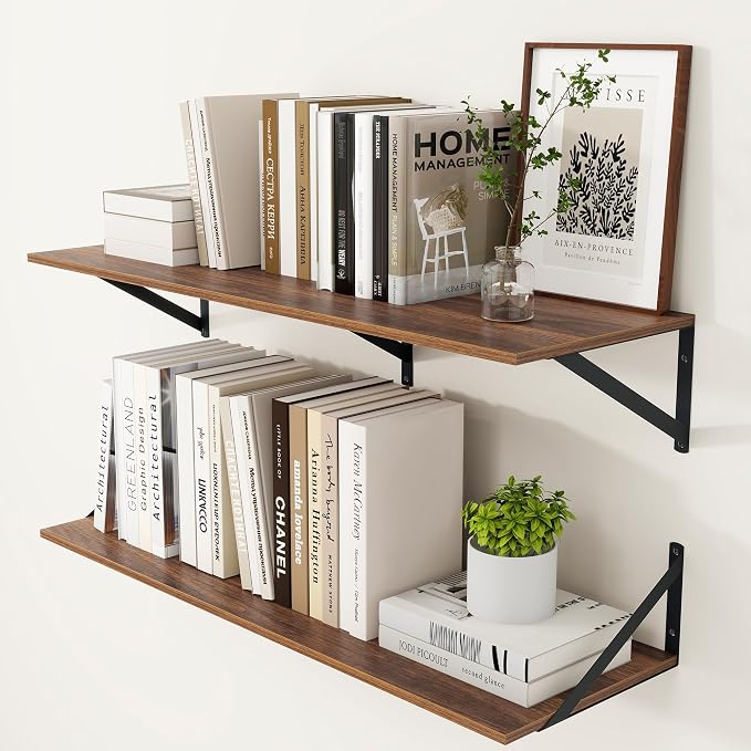 Heimlove 12 Inch Deep Floating Shelves by Heimlove
