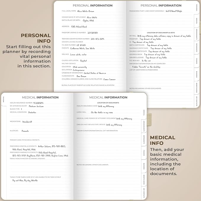 Clever Fox End of Life Planner – Final Arrangements Organizer - Image 3