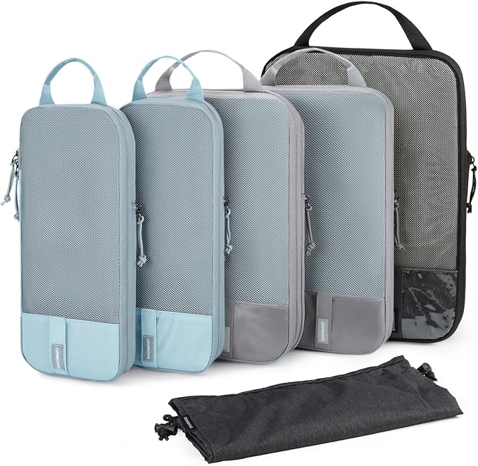 BAGSMART 6 Set /4 Set/2 Set Compression Packing Cubes by BAGSMART