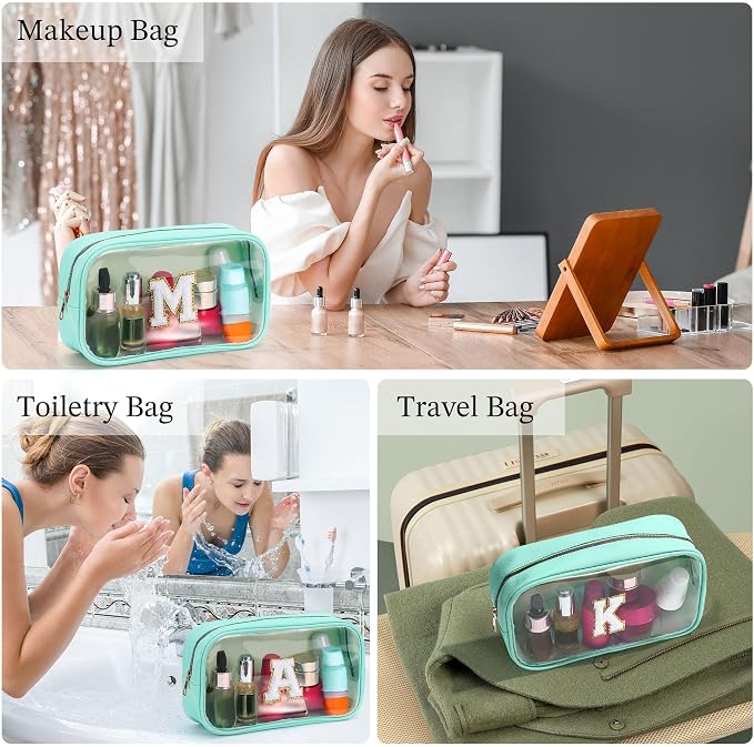 YOOLIFE Initial Clear Makeup Pouch - Image 4