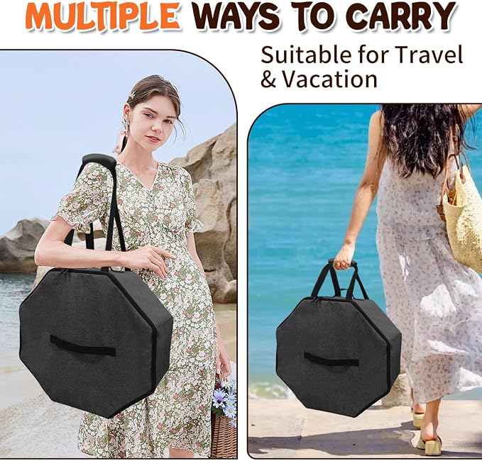 Boczif Hat Storage Box for Women and Men, Hat Storage bag for Travel Collapsible - Image 4