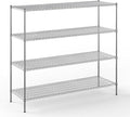 24" Deep x 72" Wide x 64" Height Wire Shelving Kit | 4-Tier | NSF Commercial by Regal+Altair