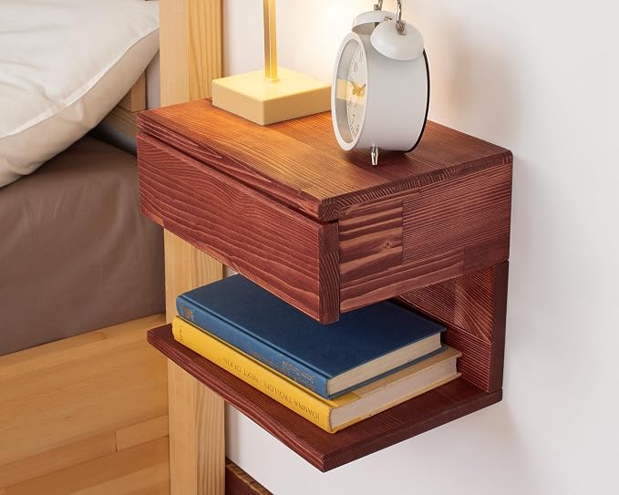 Floating Nightstand Side Accent or End Table - Image 6