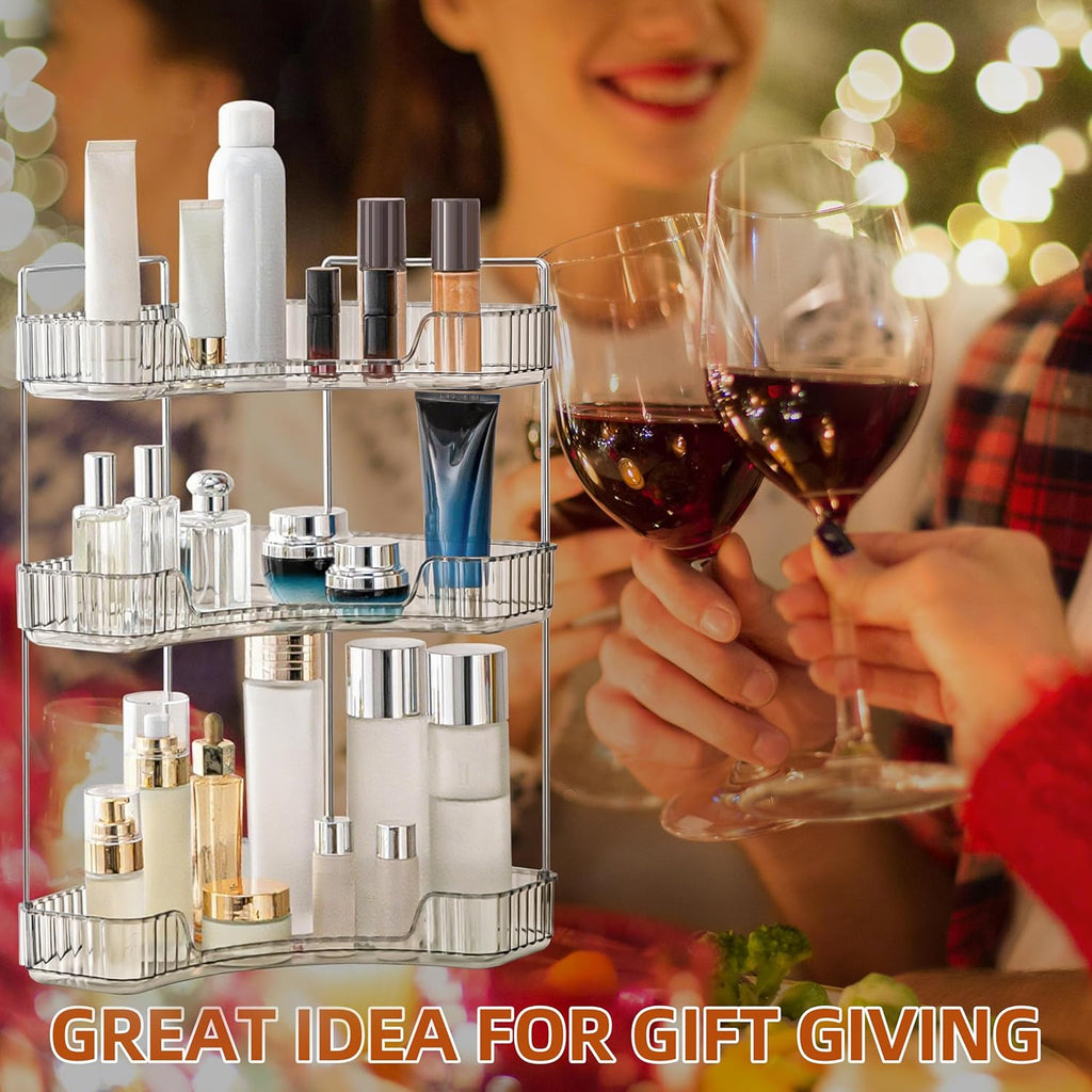 YCIA&DONE Corner Bathroom Counter Organizer, Makeup Organizer for