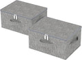 Underbed Storage Basket with Lid, Foldable Bed Sheet Boxes, Home Cube Bins by Unknown